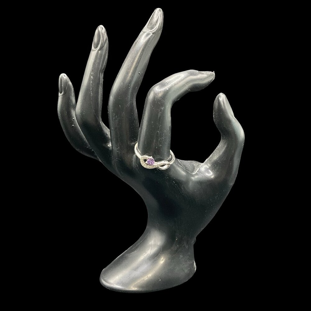 Sterling Silver Infinity Heart Promise Ring